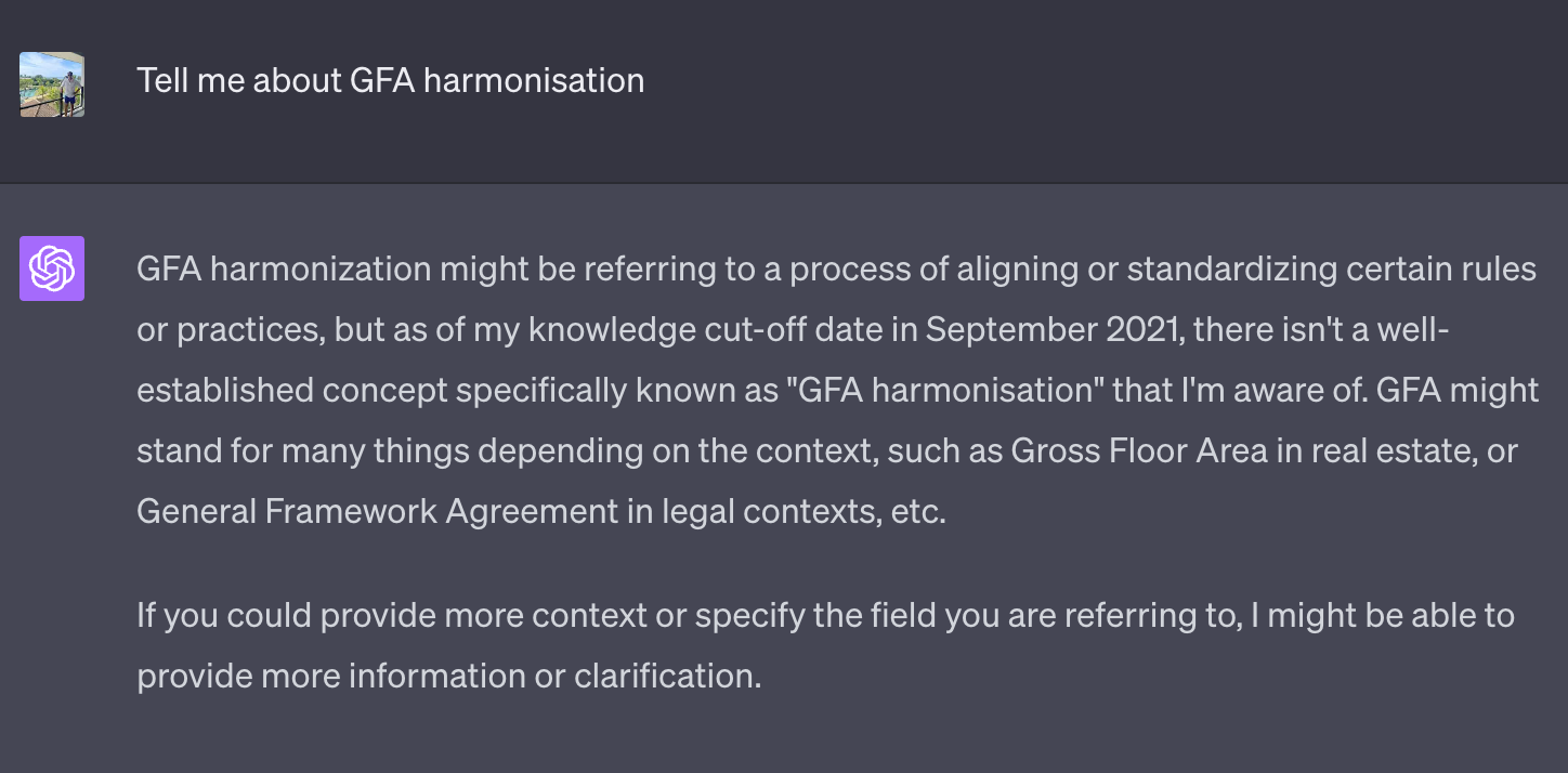 Unable to discern the correct definition of GFA, let alone expand on rule change